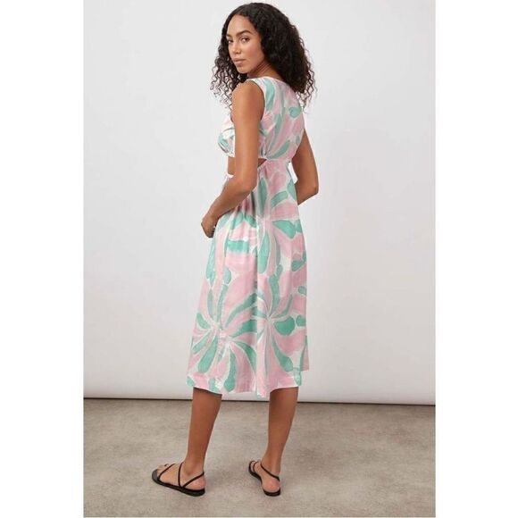 Rails Rizo Cutout Candy Mint Midi Dress Large NEW - Picture 3 of 9